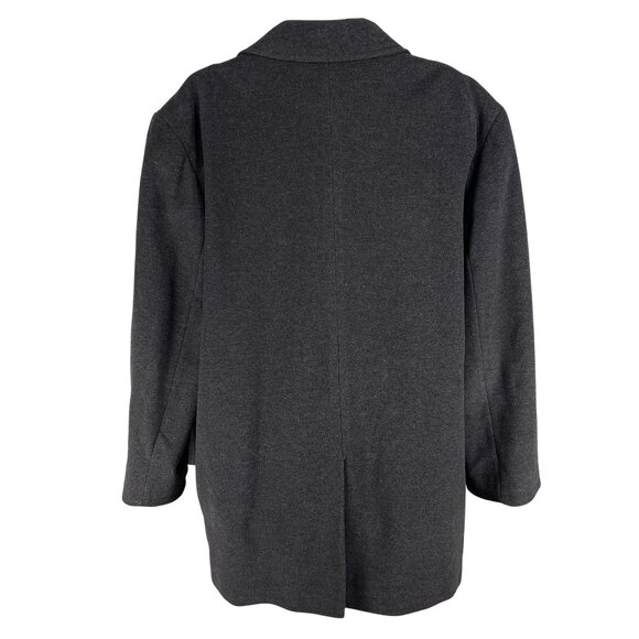 Gianfranco Ruffini Italy Mens 44 Cashmere Charcoal Gray Coat Soft Quiet Luxury - Picture 2 of 15